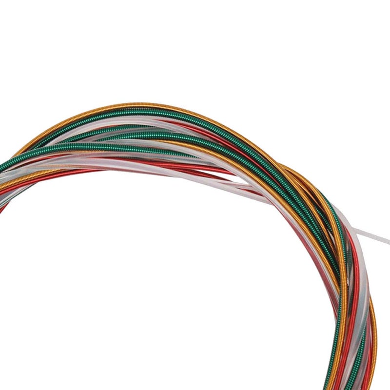 JYsun Colorful Classical Guitar Strings 3 full sets Clear Nylon for E-1st B-2nd G-3rd and Nylon Core Colorful Coated Copper Alloy Wound for D-4th A-5th E-6th - Image 3